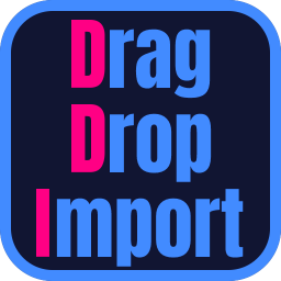 Drag > (shift) > Drop > Import